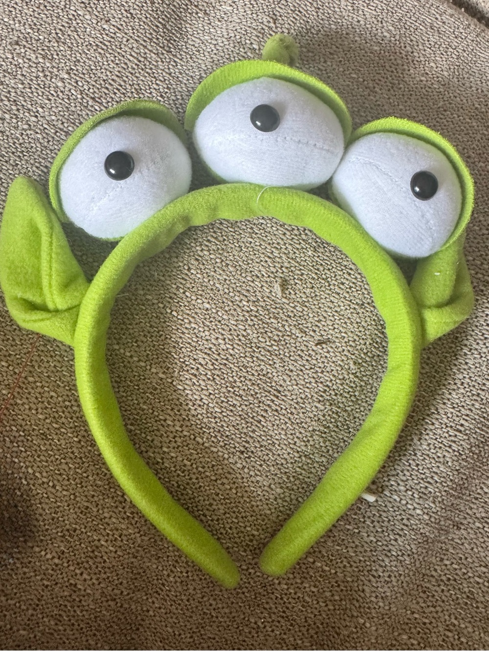 Green Alien Three-Eyed Headband Kids Costume Accessory